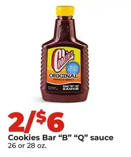 Hy-Vee Cookies Bar B Q sauce offer