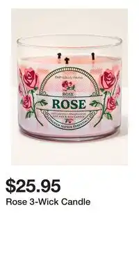 Bath & Body Works Rose 3-Wick Candle offer