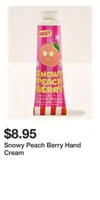 Bath & Body Works Snowy Peach Berry Hand Cream offer