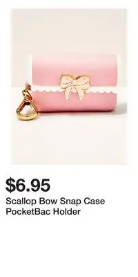 Bath & Body Works Scallop Bow Snap Case PocketBac Holder offer