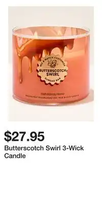 Bath & Body Works Butterscotch Swirl 3-Wick Candle offer