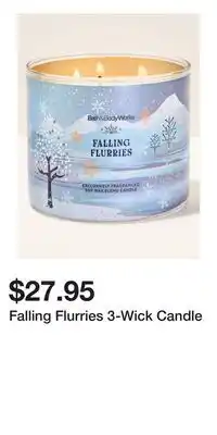 Bath & Body Works Falling Flurries 3-Wick Candle offer