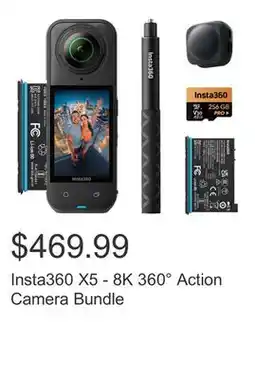Costco Insta360 X5 - 8K 360° Action Camera Bundle offer