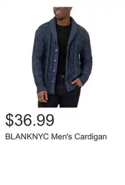 Costco BLANKNYC Men's Cardigan offer