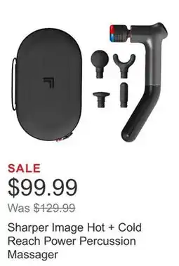 Costco Sharper Image Hot + Cold Reach Power Percussion Massager offer