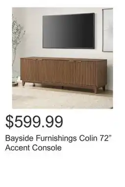 Costco Bayside Furnishings Colin 72 Accent Console offer