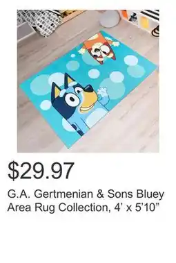 Costco G.A. Gertmenian & Sons Bluey Area Rug Collection, 4' x 5'10 offer