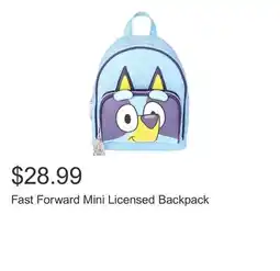 Costco Fast Forward Mini Licensed Backpack offer