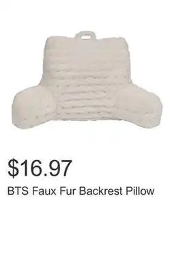 Costco BTS Faux Fur Backrest Pillow offer