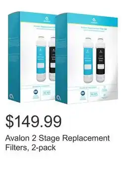 Costco Avalon 2 Stage Replacement Filters, 2-pack offer