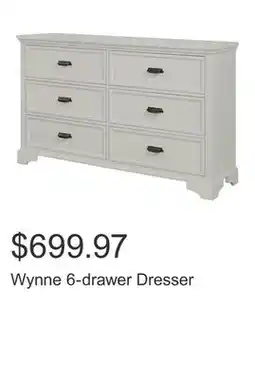 Costco Wynne 6-drawer Dresser offer