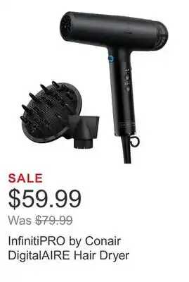 Costco InfinitiPRO by Conair DigitalAIRE Hair Dryer offer