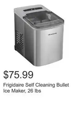 Costco Frigidaire Self Cleaning Bullet Ice Maker, 26 lbs offer
