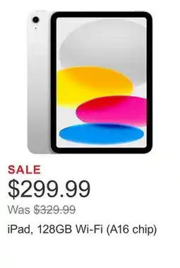 Costco iPad, 128GB Wi-Fi (A16 chip) offer