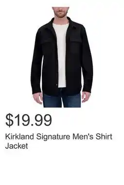 Costco Kirkland Signature Men's Shirt Jacket offer