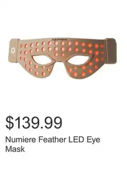 Costco Numiere Feather LED Eye Mask offer