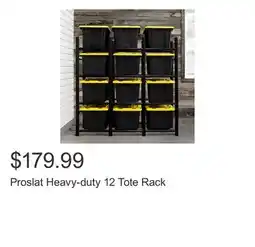 Costco Proslat Heavy-duty 12 Tote Rack offer