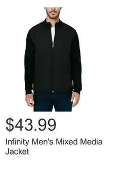 Costco Infinity Men's Mixed Media Jacket offer
