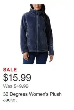 Costco 32 Degrees Women's Plush Jacket offer