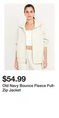Old Navy Old Navy Bounce Fleece Full-Zip Jacket offer
