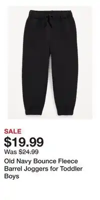 Old Navy Old Navy Bounce Fleece Barrel Joggers for Toddler Boys offer