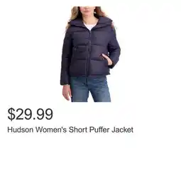 Costco Hudson Women's Short Puffer Jacket offer