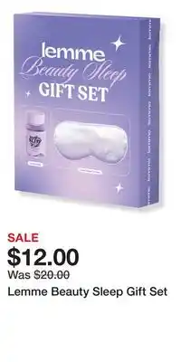 Ulta Beauty Lemme Beauty Sleep Gift Set offer