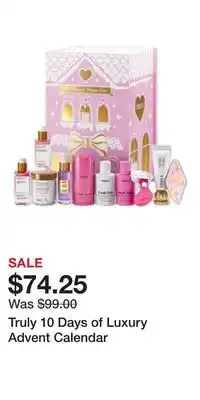 Ulta Beauty Truly 10 Days of Luxury Advent Calendar offer