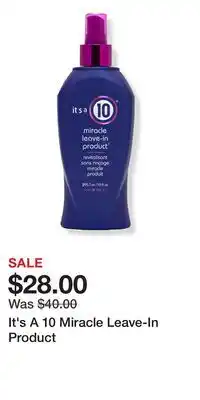 Ulta Beauty It's A 10 Miracle Leave-In Product offer