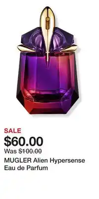Ulta Beauty MUGLER Alien Hypersense Eau de Parfum offer