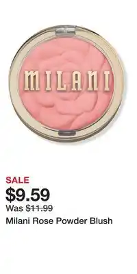 Ulta Beauty Milani Rose Powder Blush offer