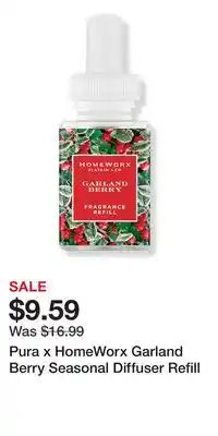 Ulta Beauty Pura x HomeWorx Garland Berry Seasonal Diffuser Refill offer