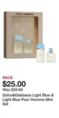 Ulta Beauty Dolce&Gabbana Light Blue & Light Blue Pour Homme Mini Set offer