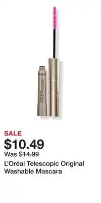 Ulta Beauty L'Oréal Telescopic Original Washable Mascara offer