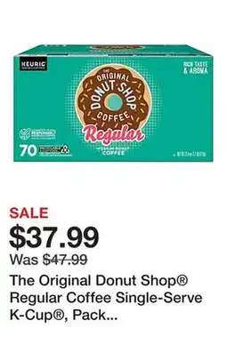 Office Depot The Original Donut Shop Regular Coffee Single-Serve K-Cup , Pack of 70 Pods offer