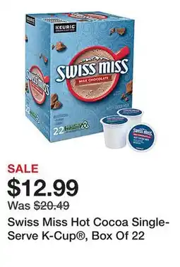 Office Depot Swiss Miss Hot Cocoa Single-Serve K-Cup , Box Of 22 offer