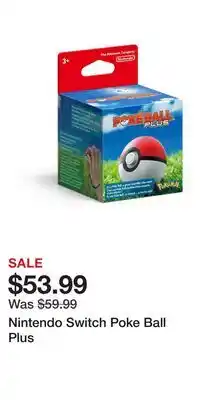 Game Stop Nintendo Switch Poke Ball Plus offer