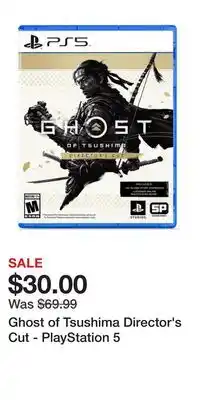 Game Stop Ghost of Tsushima Director's Cut - PlayStation 5 offer