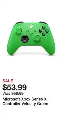 Game Stop Microsoft Xbox Series X Controller Velocity Green offer