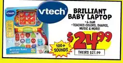 Ollie's vtech BRILLIANT vtech BABY LAPTOP-- 6-36M offer