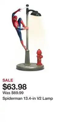 Game Stop Spiderman 13.4-in V2 Lamp offer