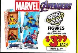 Ollie's MARVEL AVENGERS WOLVERINE BEND AND FLEX FIGURES offer