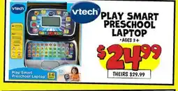 Ollie's vtech PLAY SMART PRESCHOOL LAPTOP offer