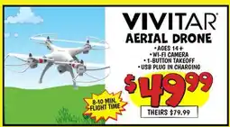 Ollie's VIVITAR AERIAL DRONE offer