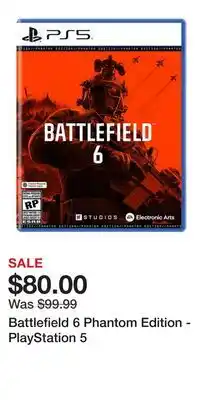 Game Stop Battlefield 6 Phantom Edition - PlayStation 5 offer