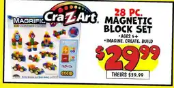 Ollie's 28 PC. MAGRIFIC BLOCK SET offer