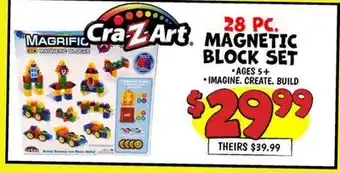 Ollie's 28 PC. MAGRIFIC BLOCK SET offer