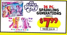 Ollie's MY LiTTLE PONY 26 PC. SPARKLING GENERATIONS offer