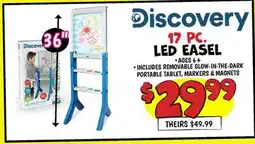 Ollie's 17 PC. LED EASEL offer