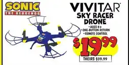 Ollie's SONIC VIVITAR THE HEDGEHOG SKY RACER DRONE offer